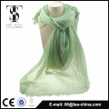 2015 new fashion women polyester thin spring scarf green color